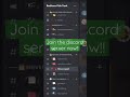 Join the discord server now!!