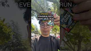 Day 18 Of Opening A Pokemon Pack For Every Mile I Run #pokemon #pokemoncards #fitness #running #vlog