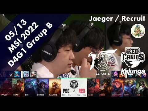 PSG(Bay ヴェックス) VS RED(Jojo レナータ) D4G1 Group B ハイライト - MSI 2022 Group Stage by YAMA