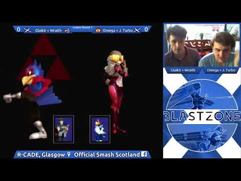 Blastzone Biweekly #39 SSBM - Omega + Johnny Turbo vs Glaikit + Wraith - Losers Round 1