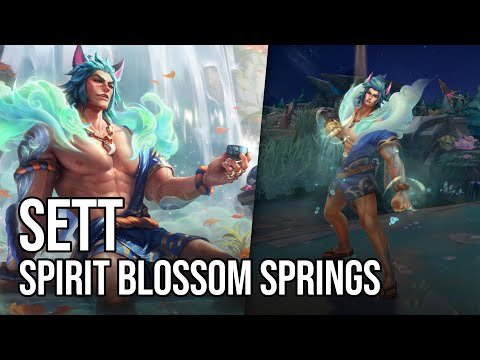 Spirit Blossom Springs Sett Skin | League of Legends | Chromas Skin