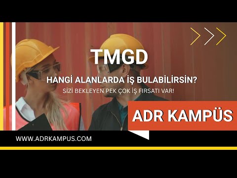 TMGD ile Hangi Alanlarda İş Bulabilirsin? | ADR Kampüs