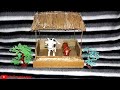 How To Make Cow Thatch With Cardboard गाय का छप्पर For Janmashtami