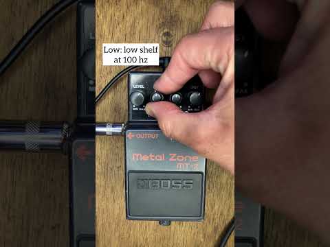 Boss Metal Zone EQ Cheat Sheet (pedal used as preamp, direct to interface)