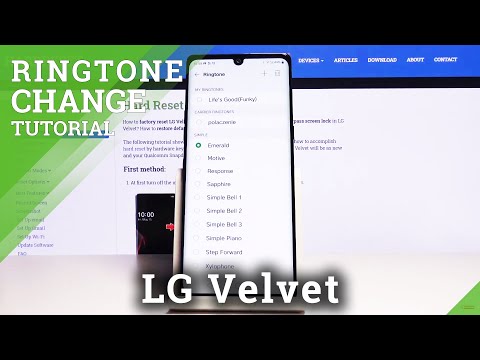 How to Change Ringtones on LG Velvet – Ringtone List