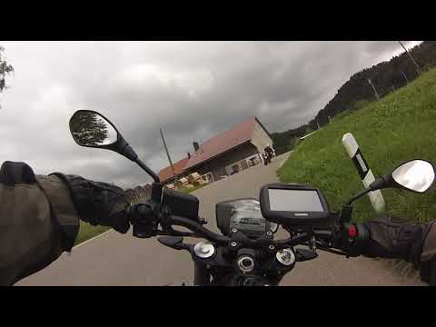 Aprilia Shiver 900 onboard, Bauma Sternenberg Fischingen with my Shiver friend