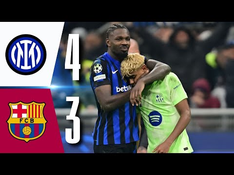 INTER 4 vs 3  BARCELONA | UEFA Champions League 2025 | Highlights | Semi- Final