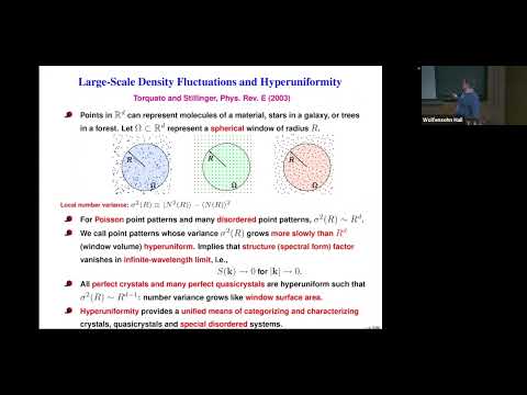 Hyperuniformity in Classical and Quantum States of Matter - Salvatore Torquato