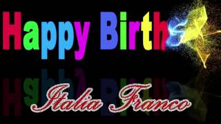 FELIZ CUMPLEAÑOS ITALIA FRANCO!!!