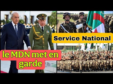 Service national en Algérie - la mise en garde du MDN