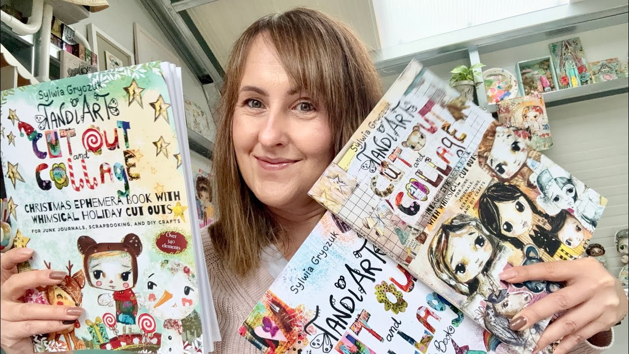 Magical Pages Inside! 💖 TandiArt Cut & Collage Book No. 3 Flip-Through 🧚‍♀️✨