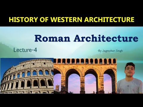 Roman Architecture |Lecture-4| History of western Architecture | B.Arch NATA JEE| HINDI