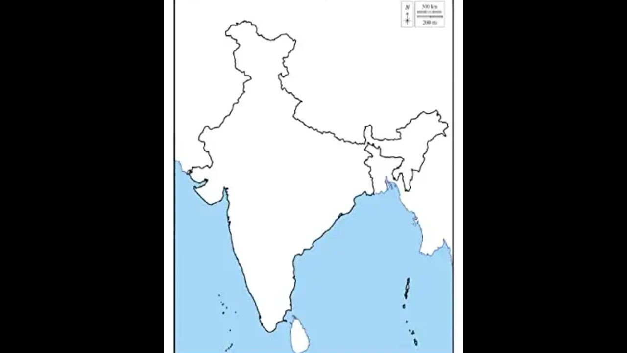 India outline map #shorts #videos