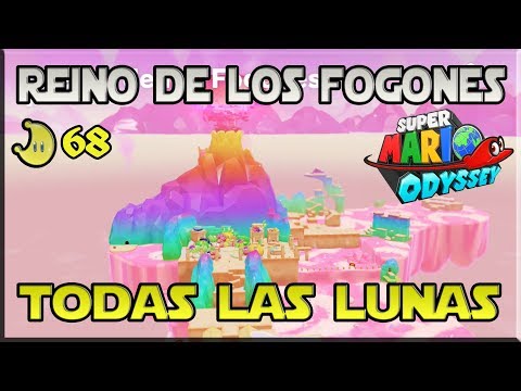 Super Mario Odyssey - Guia 100% - Todas las Lunas - Reino de los Fogones - Español