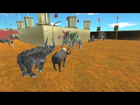 All buffalo DEATH RUN-animal revolt battle simulator