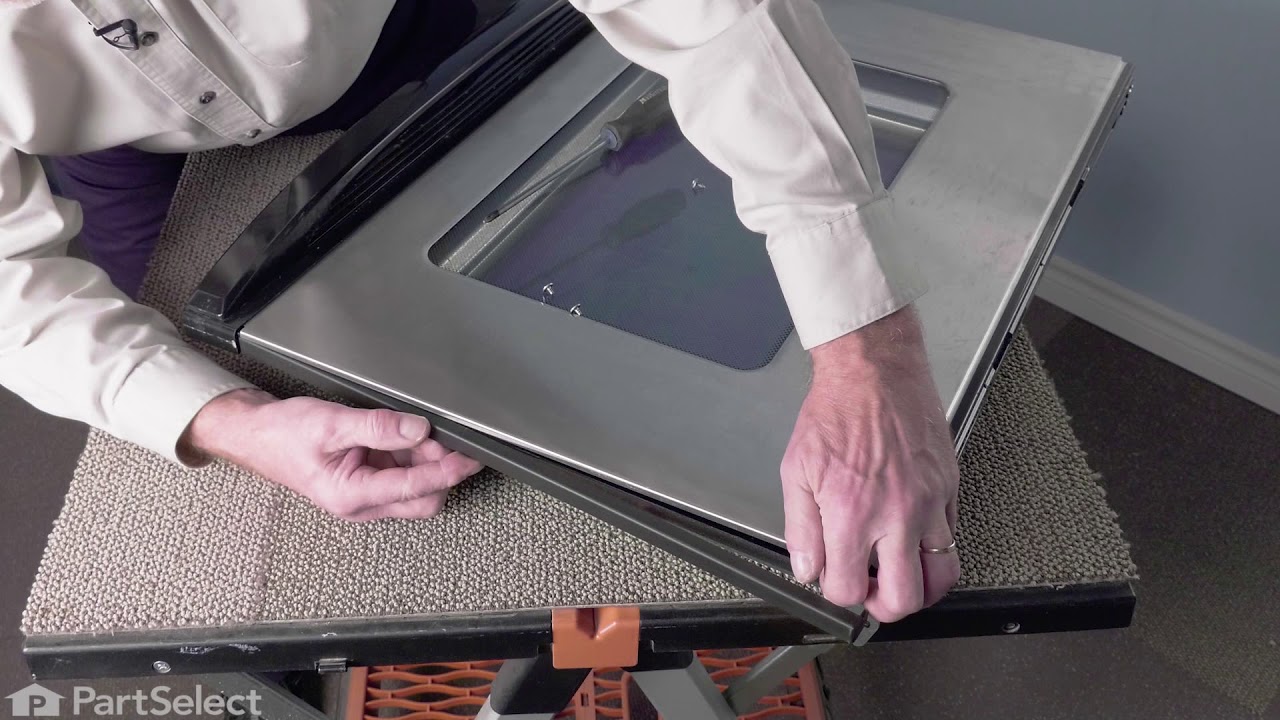 Replacing your Whirlpool Range Door Trim - Left Side - Black Replacing your Whirlpool Range Door Trim - Left Side - Black