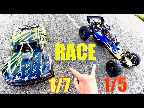 1/5 Gas Baja Races A Huge Amount Of Electric RCs - 1/7 Arrma Mojave Challenges Me.