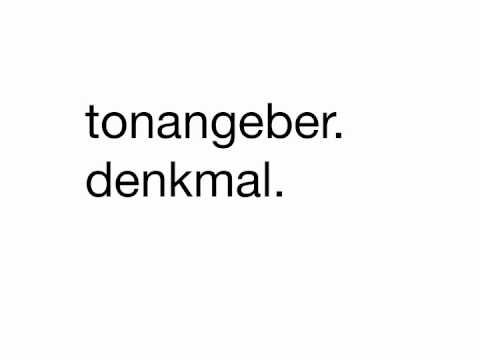 Tonangeber. Denkmal
