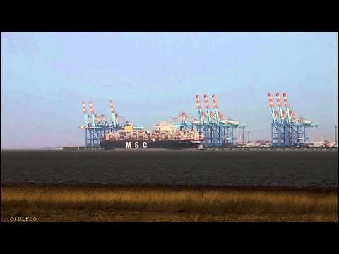 MSC OSCAR - Weser höhe Bremerhaven - Erstanlauf