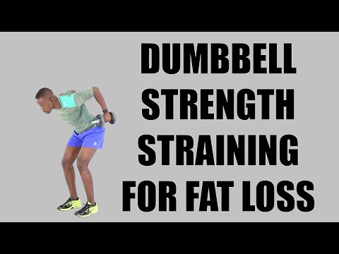 30 Minute Dumbbell Strength Training for Fat Loss Full Body Workout  250 Calories 