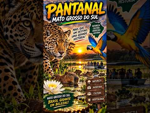 🇧🇷 Mato Grosso do Sul Parece Outro Mundo! 😱🌿#MatoGrossoDoSul #Pantanal #BonitoMS #AconteceuMesmo