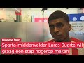 Laros Duarte wil Sparta verlaten: 'Het zou goed voor mijn ontwikkeling zijn'