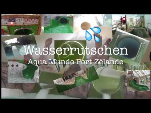alle Wasserrutschen im Aqua Mundo - Center Parcs Port Zélande