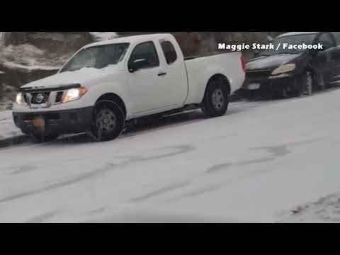 “My Hill Is Pure Ice,” Slick Roads Cause Traffic Nightmare In Parts Of Jamestown