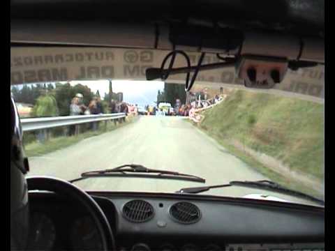 Cameracar Santagiuliana-Zoso Rally Elba 2012 storico su A112 Abarth PS parata 10