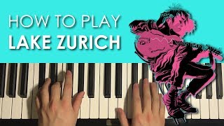 HOW TO PLAY - Gorillaz - Lake Zurich (Piano Tutorial Lesson)