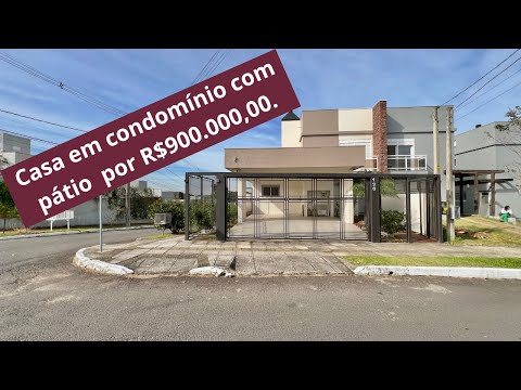 Casa com pátio no condominio Chácara das Nascentes