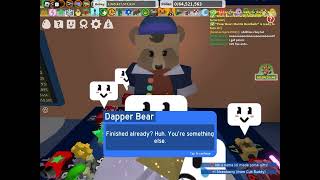 Finishing dapper bear’s last quest *as of beesmas 2022 part 1* (Bee Swarm Simulator)