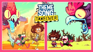 Theme Song Takeover Side by Side | Amphibia | Disney Channel Animation