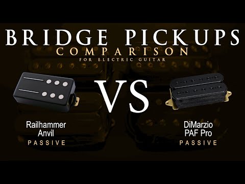Railhammer ANVIL vs DiMarzio PAF PRO - Bridge Guitar Pickup Comparison Tone Demo
