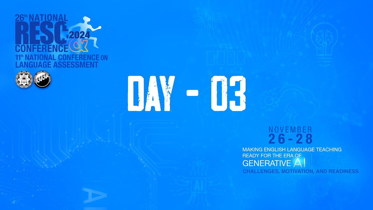RESC Conference 2024 | DAY 03 | GENERATIVE AI | NIE | Channel NIE #generativeai #ai #confrence