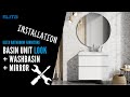 INSTRUCTIONAL VIDEO (Installation): basin unit Look + washbasin + mirror