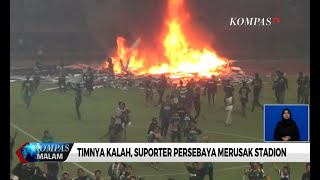 Download lagu Kalah dari PSS Sleman, Suporter Persebaya Rusak Stadion Gelora Bung Tomo mp3