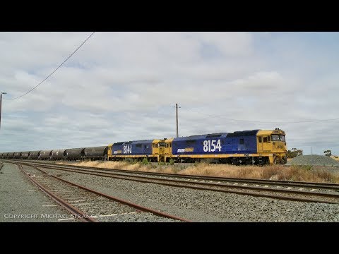 Pacific National Grain Train 7731V Departs Gheringhap - PoathTV Australian Railways