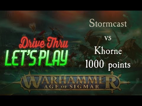 [DriveThruReview]: “Stormcast vs Khorne - 1000 Points”