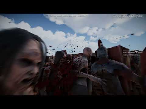 800,000 ZOMBIES + 30 TROLLS vs 300,000 ROMANS + 50,000 ARCHERS + 100 CATAPULTS - UEBS2