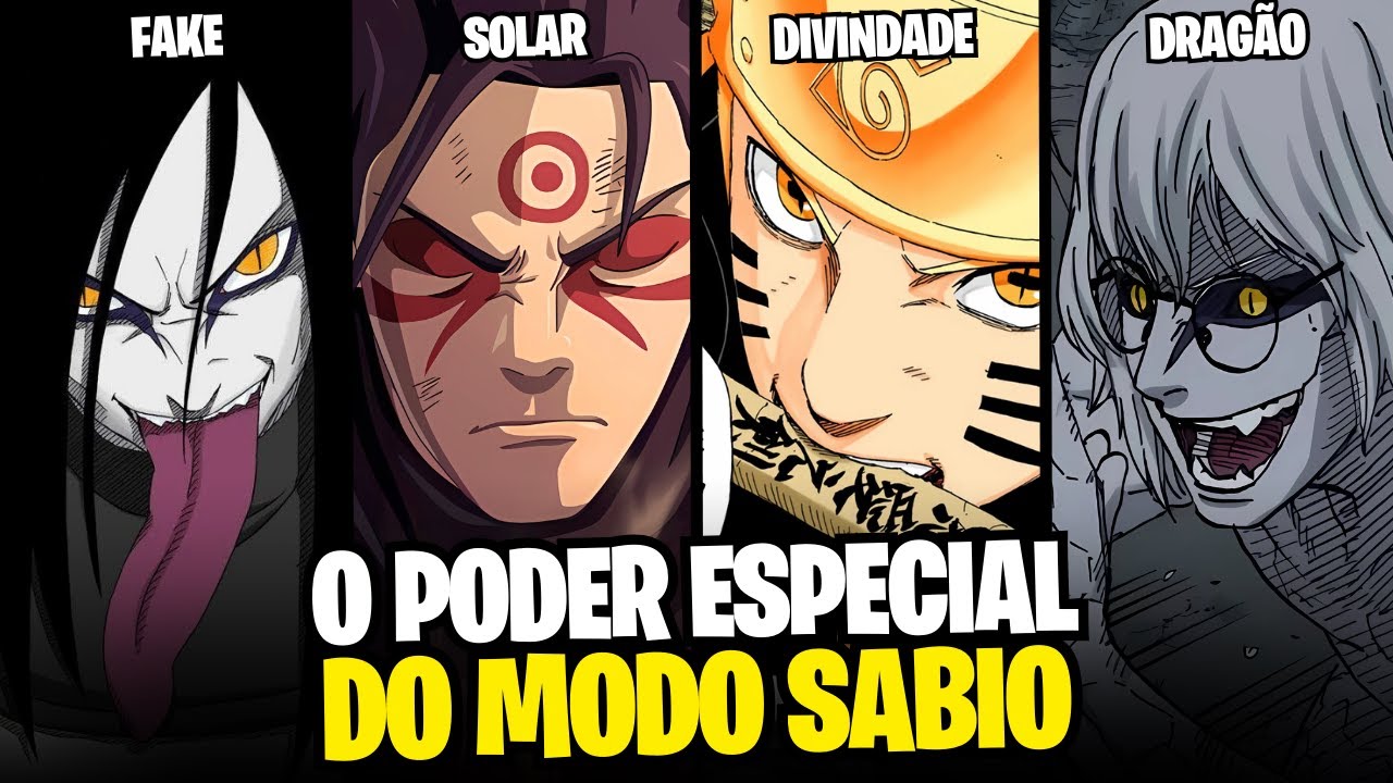 TODOS OS MODOS SÁBIOS E SEUS PODERES EXPLICADOS EM NARUTO
