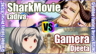 [GBVSR] (4K) Granblue Fantasy Versus Rising Rank match  SharkMovie (Ladiva) vs Gamera (Djeeta)