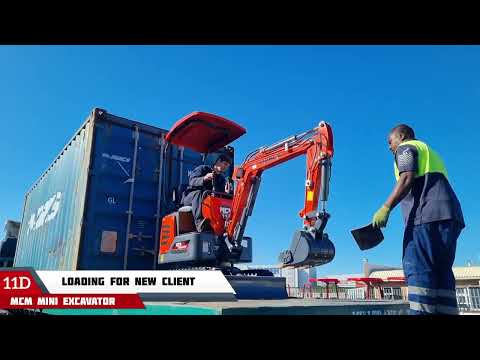 Loading 11D Mini Excavator Onto Super Link Truck - Client Delivery