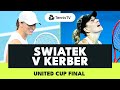 Iga Swiatek vs Angelique Kerber | United Cup Final 2024 Highlights