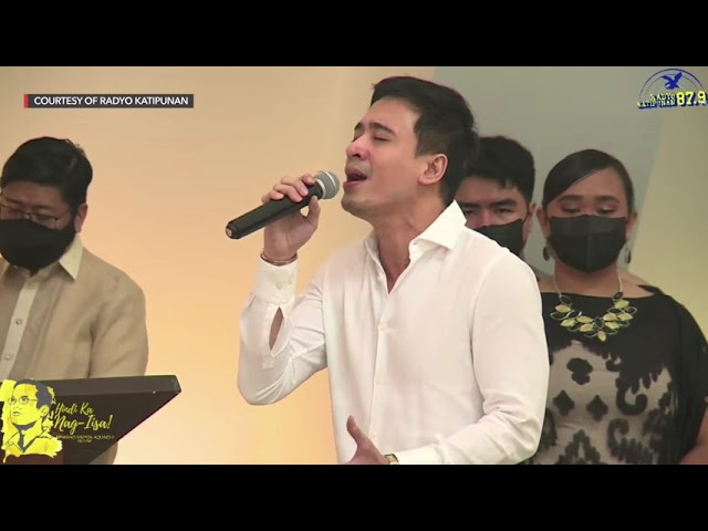 WATCH: Erik Santos sings at Noynoy Aquino’s funeral Mass