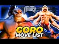 GORO MOVE LIST Mortal Kombat Trilogy MKT