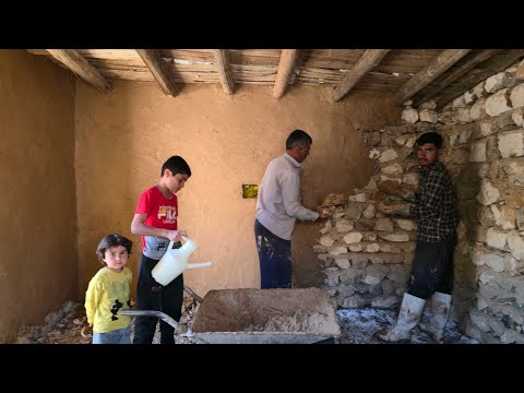 Nomadic Life: Nomadic Mountain Home 🏔️ | Clay Walls and a Cozy Nomadic Shelter in the Highlands 🧱