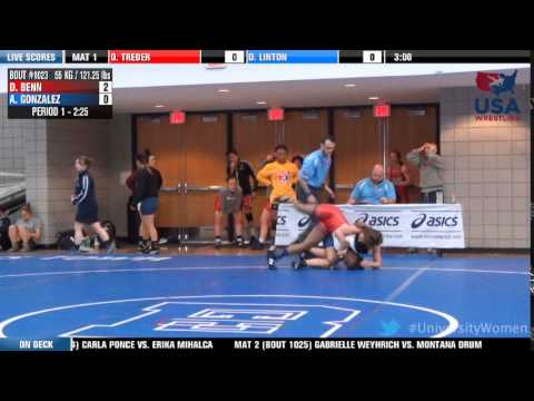 55 kg CQF - Deandra Benn (EMU) vs. Alyssa Gonzalez (McKendree)