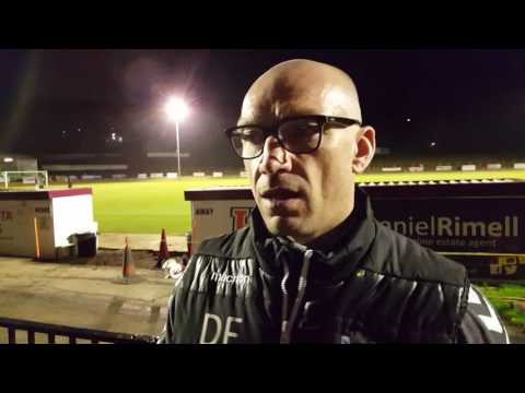 Hastings 3 vs Lewes 0: Darren Freeman's reaction