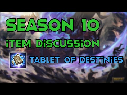 SMITE Season 10 New Items - Tablet of Destinies